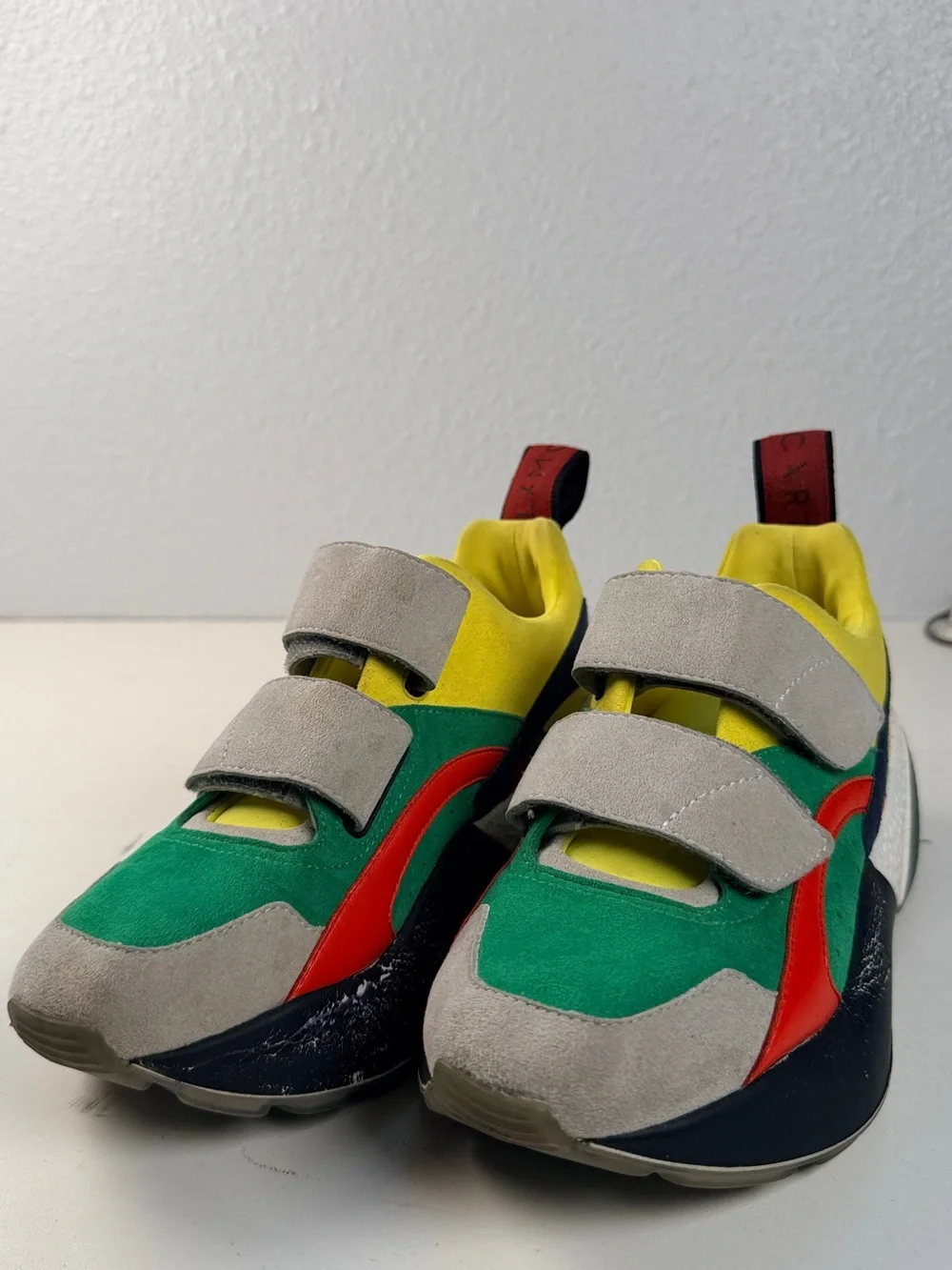 Stella McCartney Eclypse Sneakers Size 35 Multicolor Velcro Platform Chunky